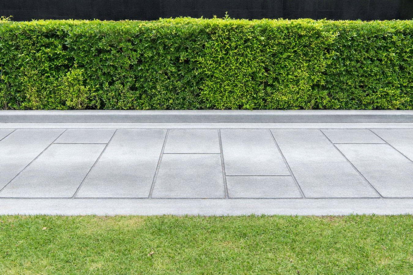 Concrete sidewalk building